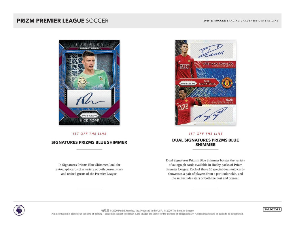 2020-21 Panini Prizm Soccer Premier League 1st Off the Line CASE