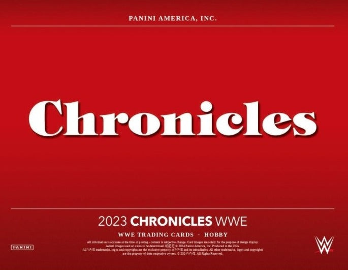 2023 Panini Chronicles WWE Hobby 12 Box Case