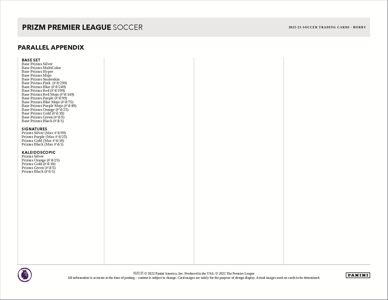 2022-23 Panini Prizm Premier League Soccer Hobby Box