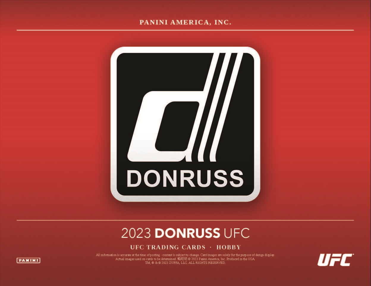 2023 Panini Donruss UFC Hobby 10 Box Case