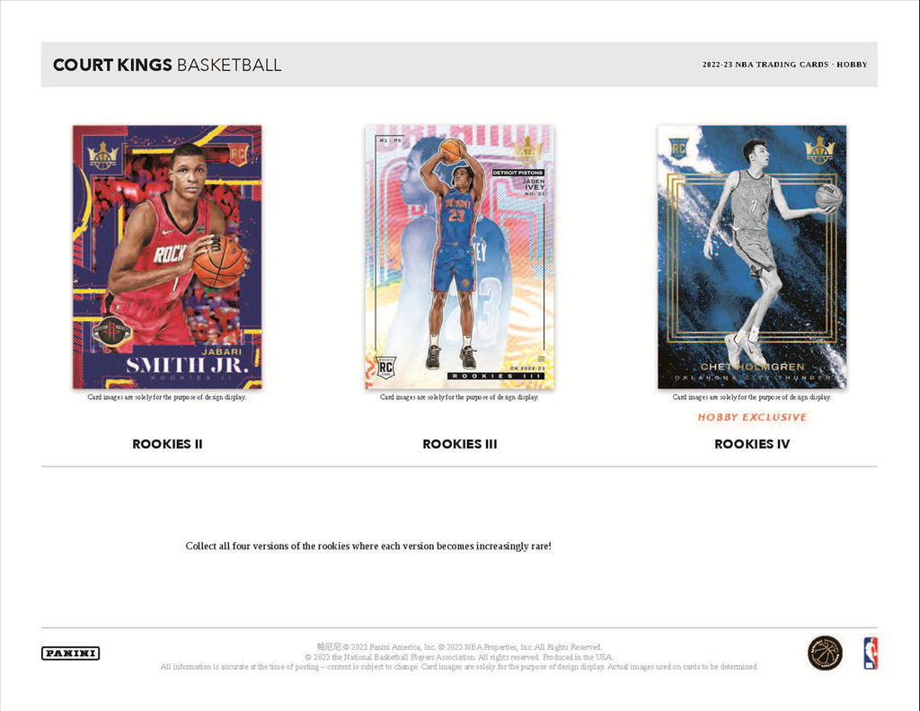 2022-23 Panini Court Kings Basketball Hobby 16 Box Case