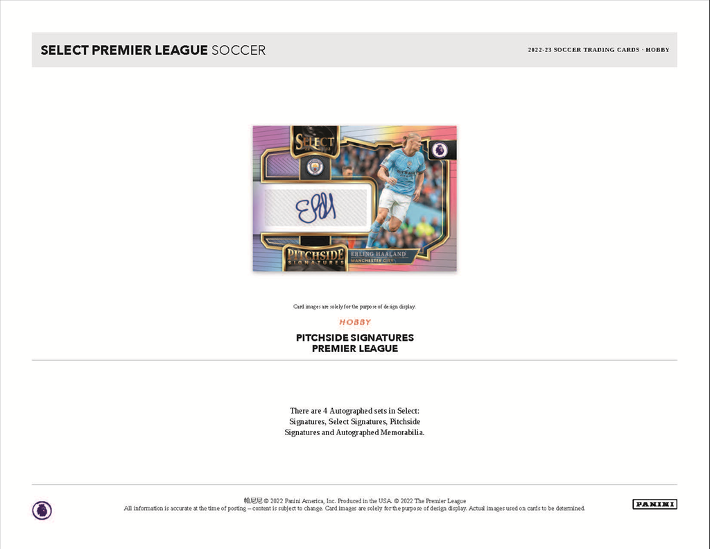 2022-23 Panini Select Premier League Soccer Hobby Box