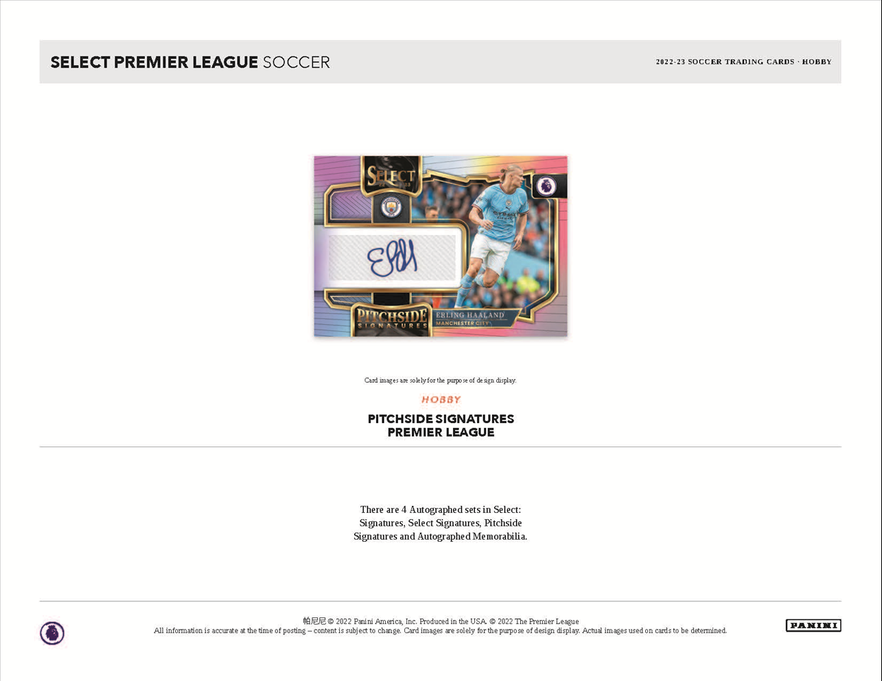 2022-23 Panini Select Premier League Soccer Hobby Box
