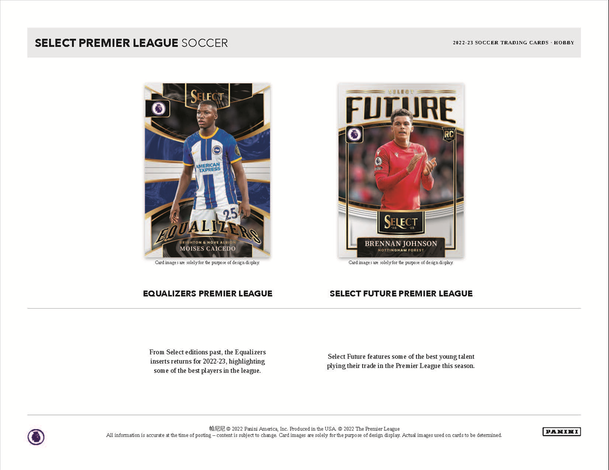 2022-23 Panini Select Premier League Soccer Hobby Box