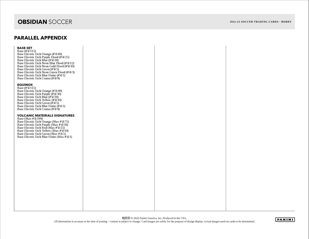 2022-23 Panini Obsidian Soccer Hobby Box