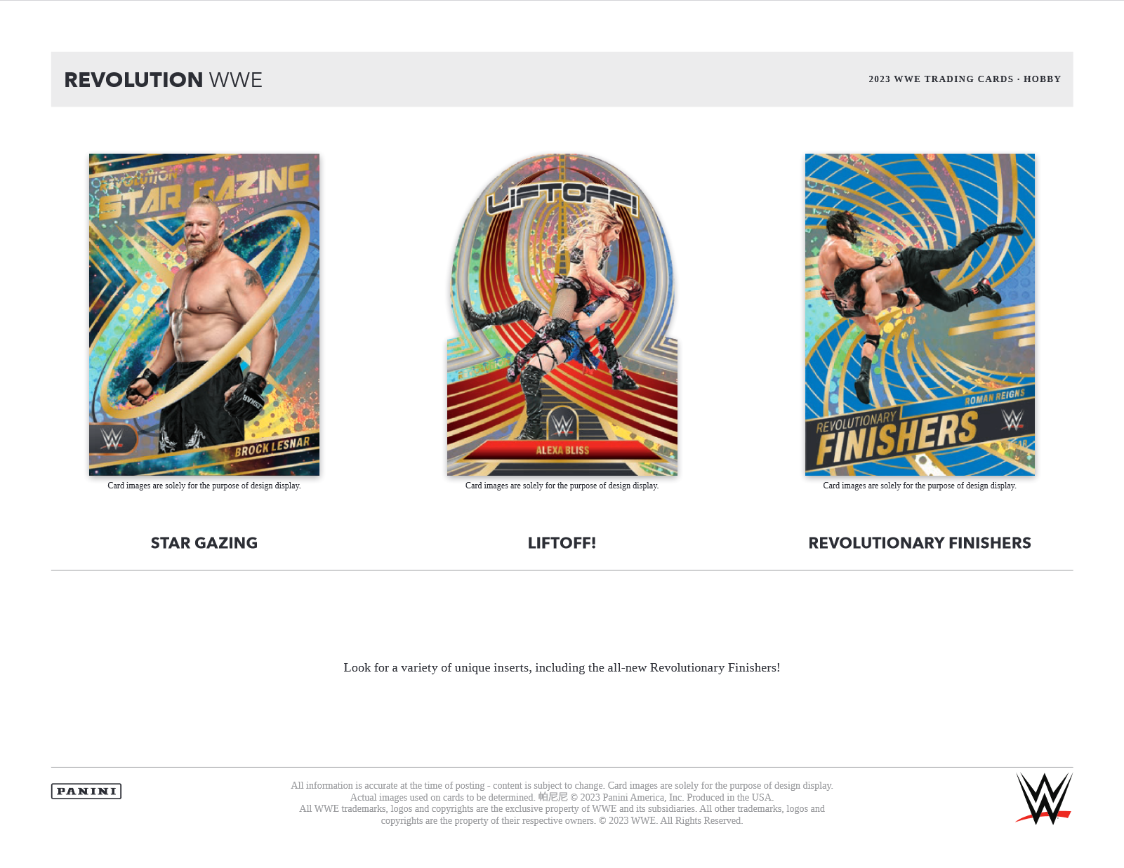 2023 Panini Revolution WWE Hobby 16 Box Case