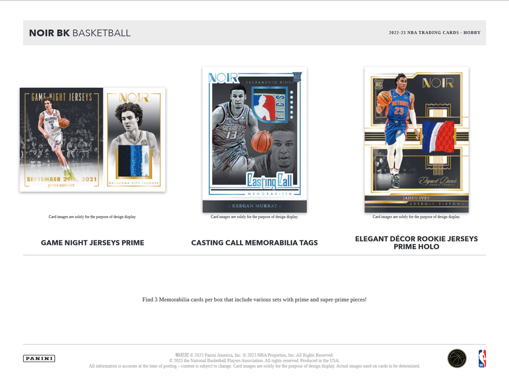 2022-23 Panini Noir Basketball Hobby 4 Box Case