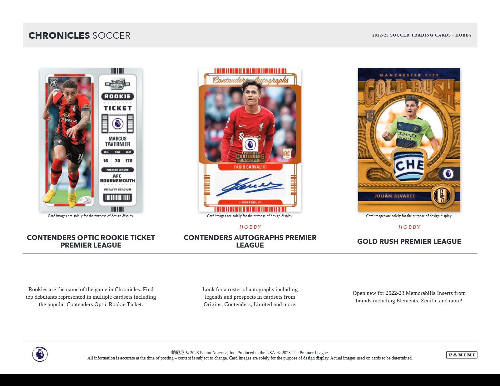 2022-23 Panini Chronicles Soccer Hobby Box