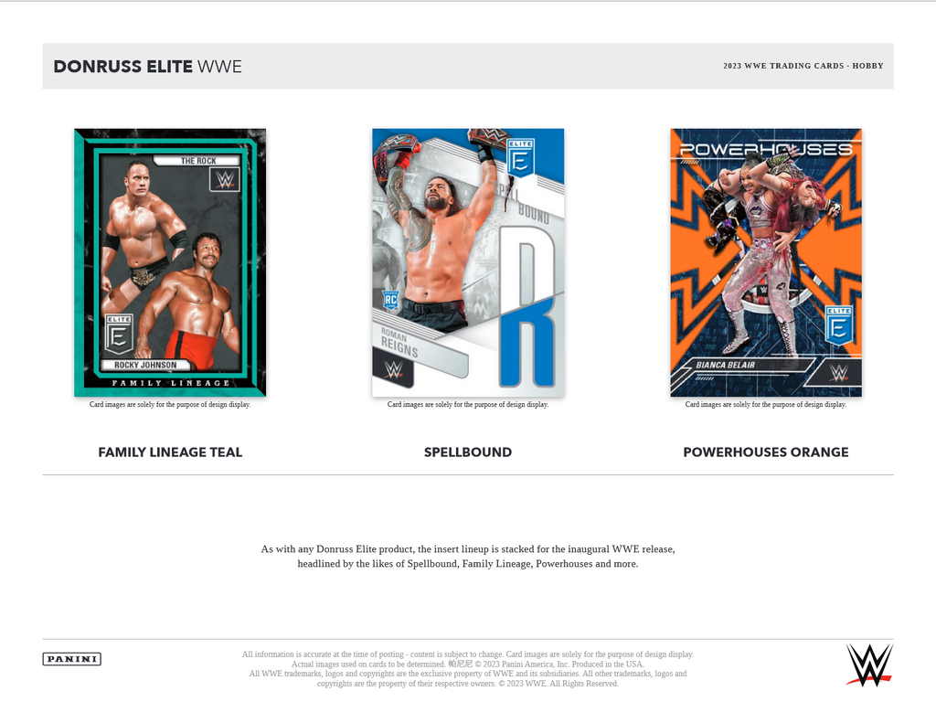 2023 Panini Donruss Elite WWE Hobby 12 Box Case
