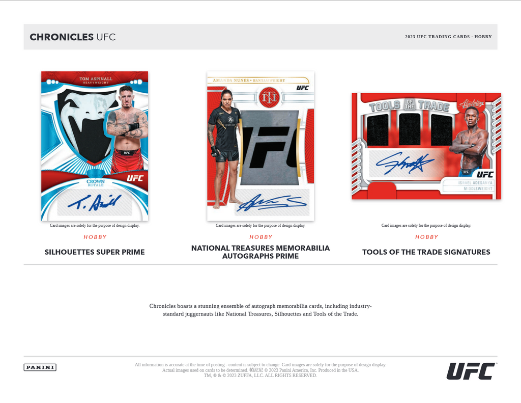 2023 Panini Chronicles UFC Hobby 12 Box Case