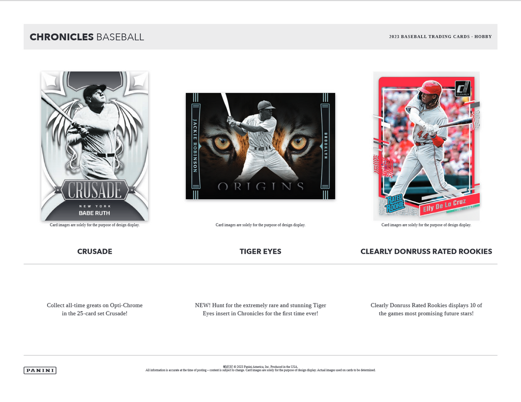 2023 Panini Chronicles Baseball Hobby Box