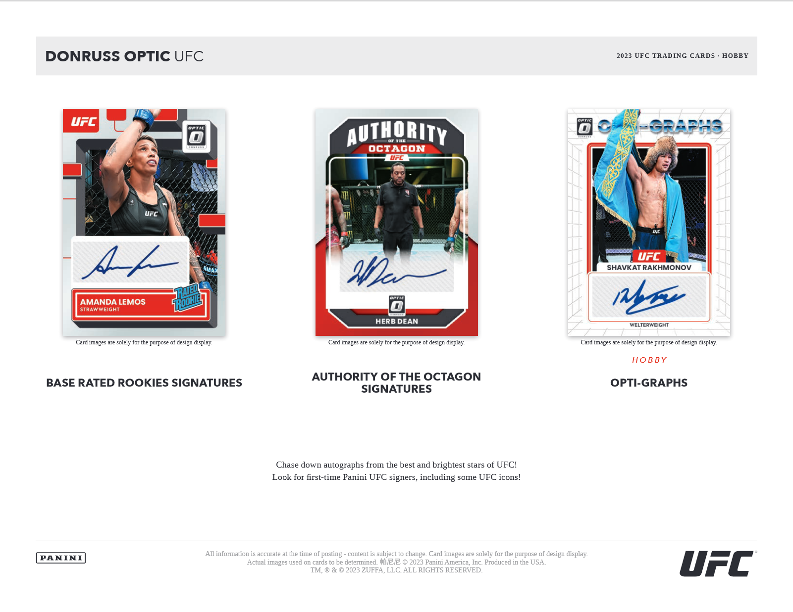 2023 Panini Donruss Optic UFC Hobby Box