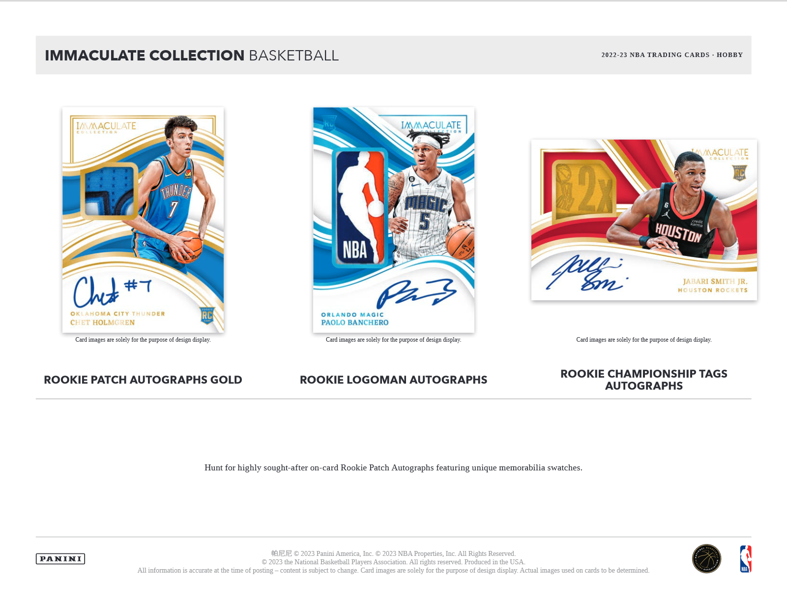 2022-23 Panini Immaculate Basketball Hobby Box
