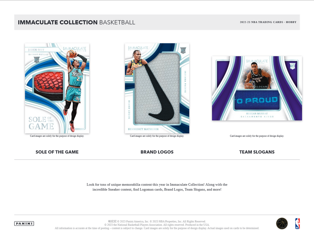 2022-23 Panini Immaculate Basketball Hobby Box