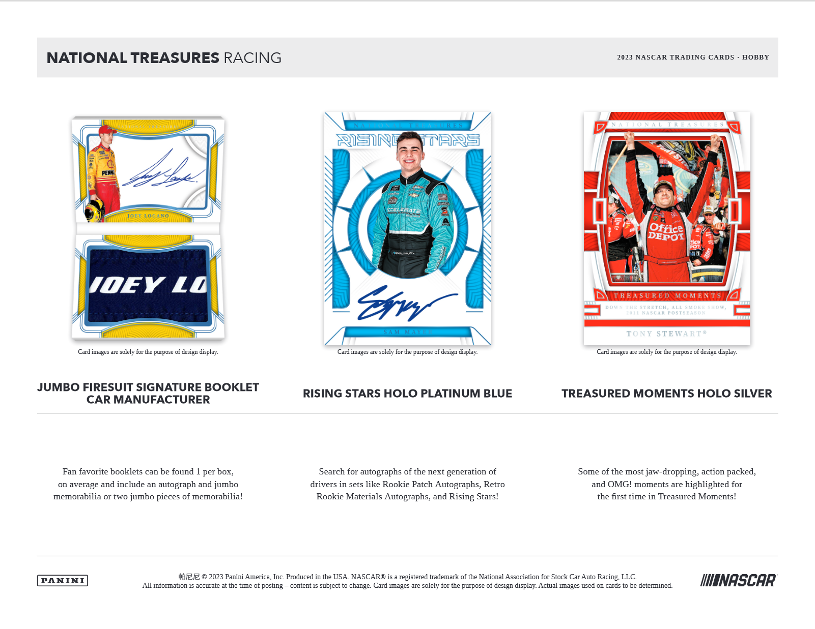 2023 Panini National Treasures Racing Hobby 4 Box Case