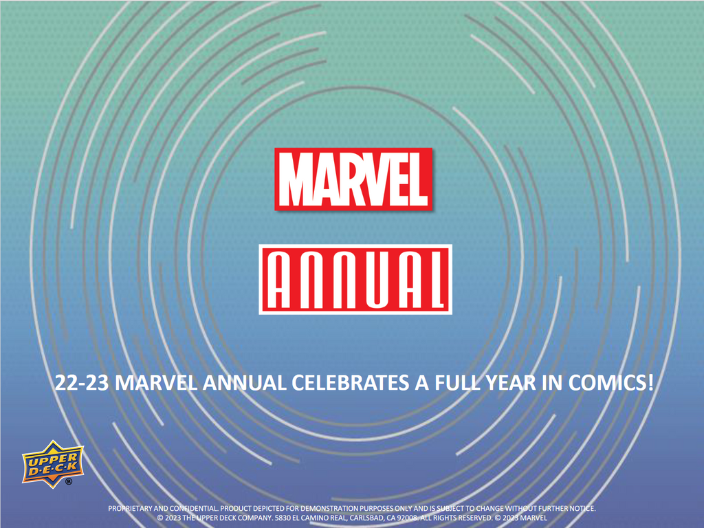 2022-23 Marvel Annual Trading Cards Box (Upper Deck) [Contact Us To Order]