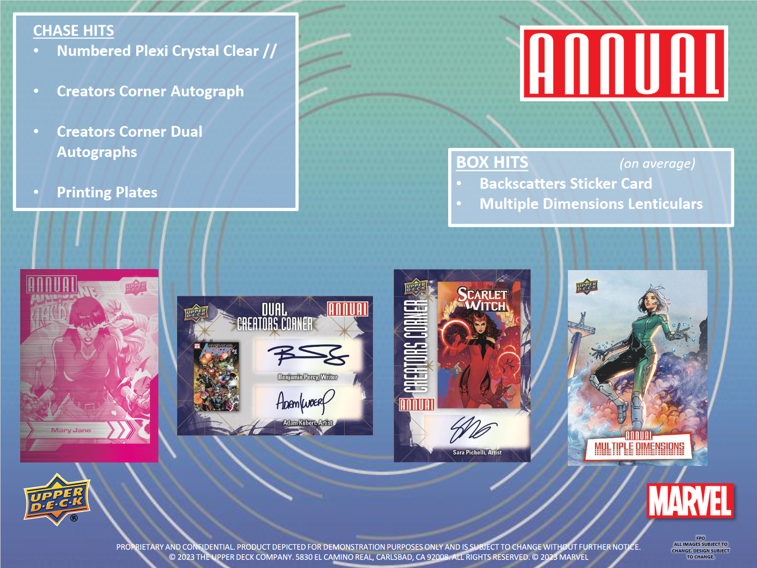 2022-23 Marvel Annual Trading Cards Box (Upper Deck) [Contact Us To Order]