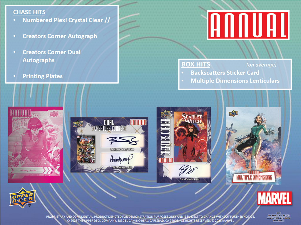 2022-23 Marvel Annual Trading Cards 16 Box Case (Upper Deck) [Contact Us To Order]