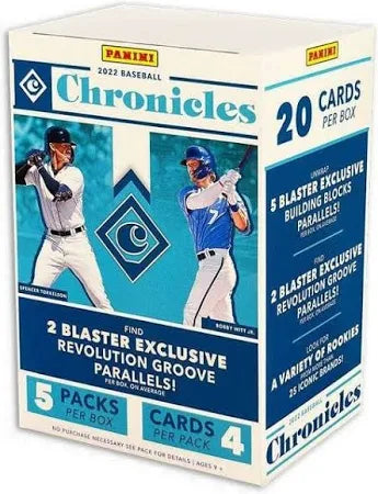 2022 Panini Chronicles Baseball 5-Pack Blaster Box